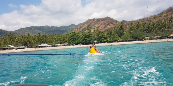 福岡でバナナボート体験