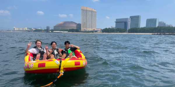 福岡でバナナボート体験・マリンスポーツ